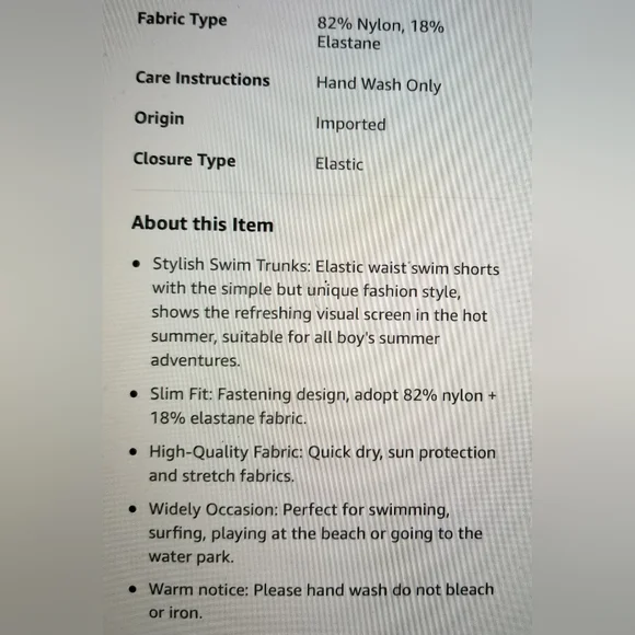 NWT BOYS SWIM JAMMERS YOUTH TRUNKS RASH GUARD UPF 50 QUICK DRY SWIM SUIT - Picture 6 of 9